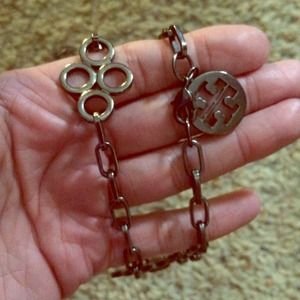 Tory Burch large clover necklace