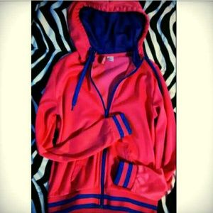 Pink and blue jacket
