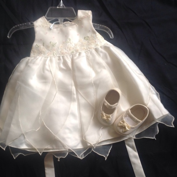 Sweat pea dress/ baptism dress