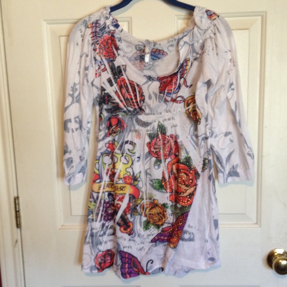 "Ed Hardy" look Top - Picture 3 of 3