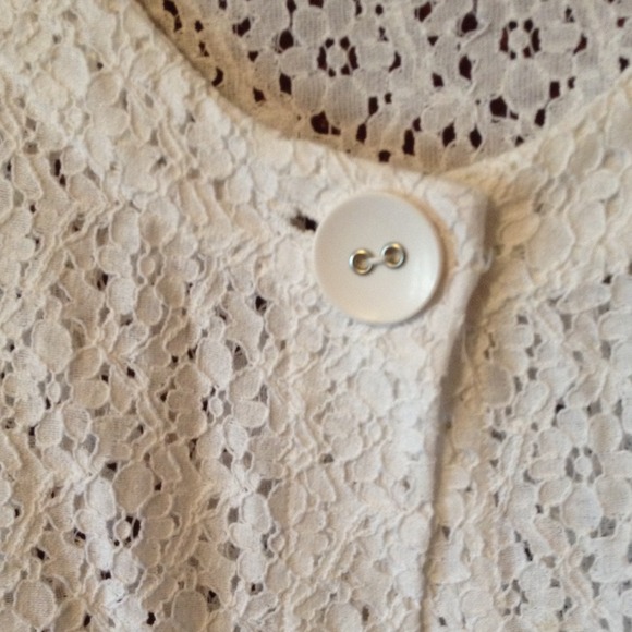 White dressy Jacket 😃10%off👏Posh Sale! - Picture 3 of 3