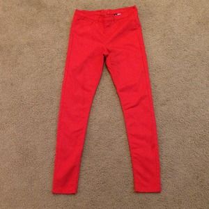 **REDUCED** H&M Red Skinny Jeggings