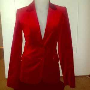 Red velvet HM blazer