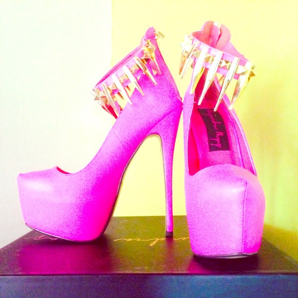 Lipstick Pink Platform Stunners