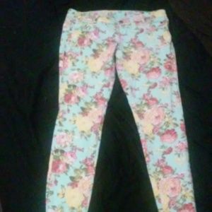 floral skinnu jeans