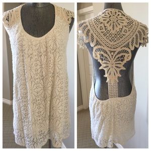 JEN'S PIRATE BOOTY Freedom Crochet Lace Tunic, NEW