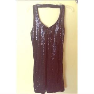 Black sequin dress