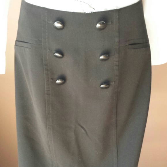 *Donated* Apt 9 Black Low Military Pencil Skirt - Picture 2 of 3