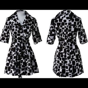 Grass collections belted trench coat