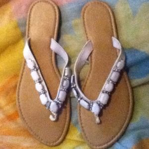 Embellished flip flops