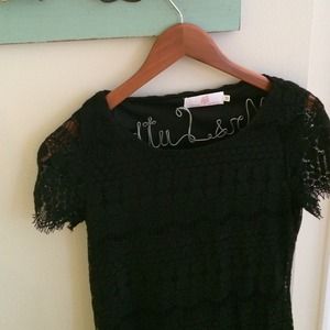 Size medium black lace dress. Fits like an xs.