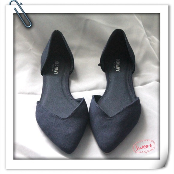 Old Navy D'Orsay navy blue flats