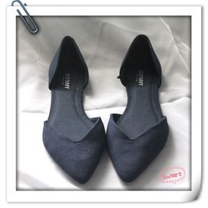 Old Navy D'Orsay navy blue flats