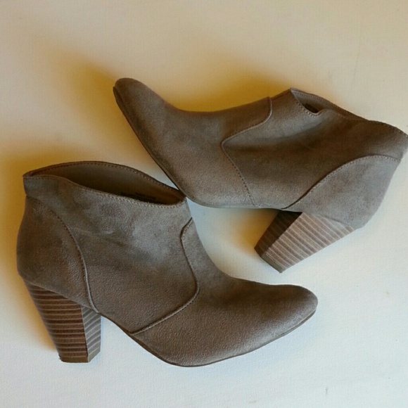 Taupe color booties