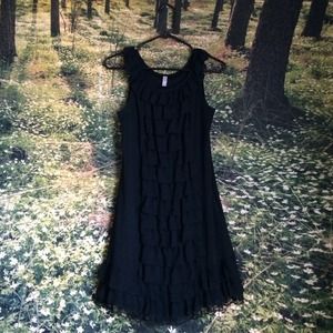 Black Ruffle Dress