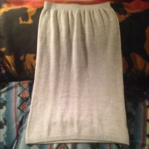 Knit Grey Skirt