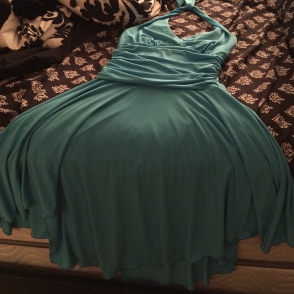 Beautiful blue halter dress