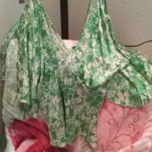 Miguelina shoulder tie top