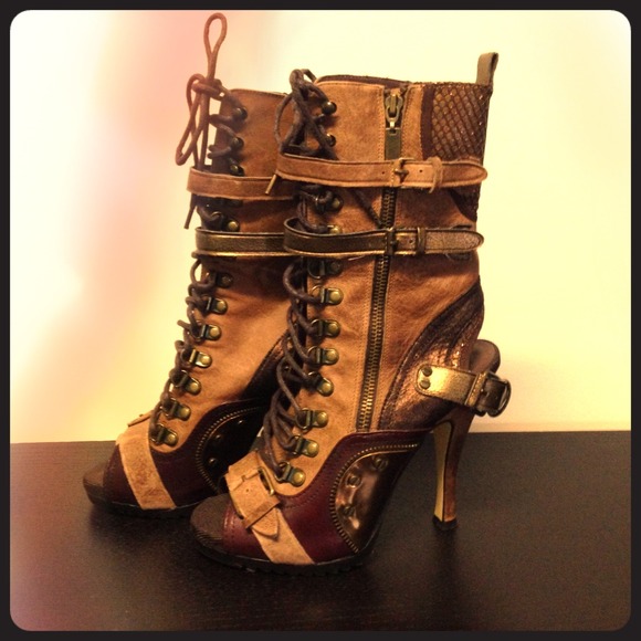 Wild Pair Peep Toe Boots - Size 7. Never worn.