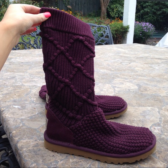 UGG classic argyle knit boots