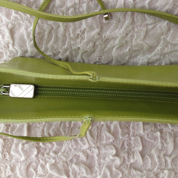 Furla Bright Green Leather Bag With Ties - Picture 3 of 4