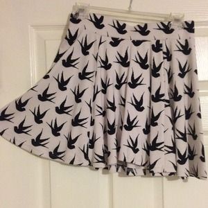 H&M Bird Print Skirt