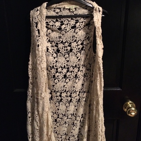 long crochet cardigan!