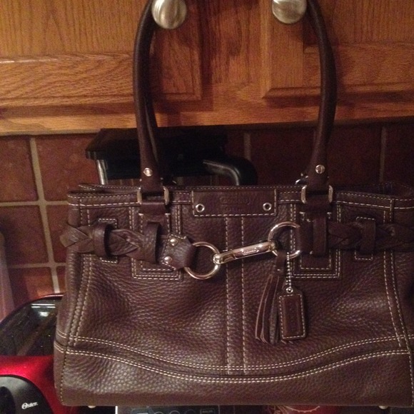 🚫🚫SOLD local🚫🚫Brown leather Coach bag