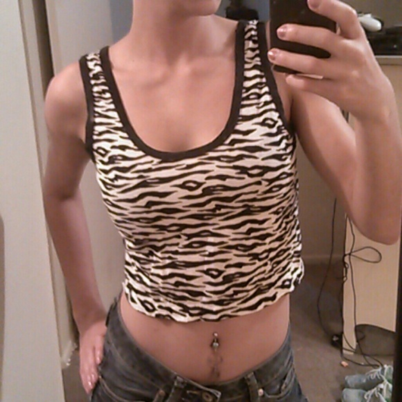 Zebra Crop Top