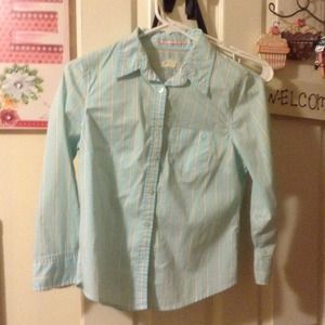Blue button down shirt
