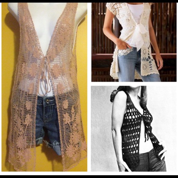 Crotchet chestnut vest