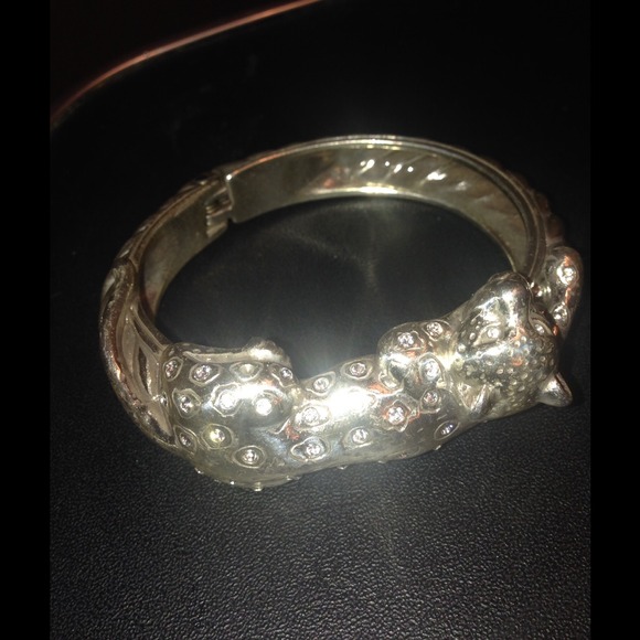 Brighton bold silver Panther bracelet