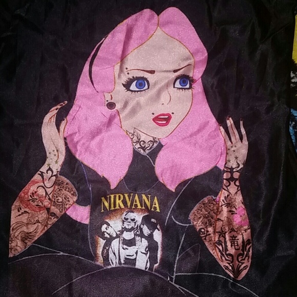 🎈 SALE🎈 Tattooed Alice in Wonderland tank top 🎀 - Picture 3 of 4