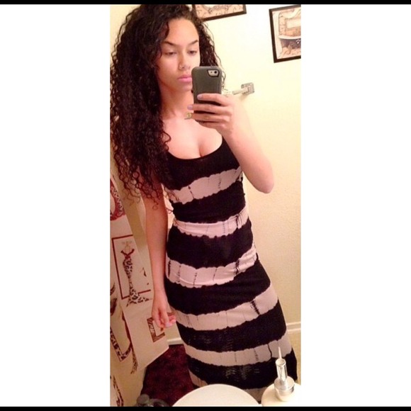 Stripped maxi dress
