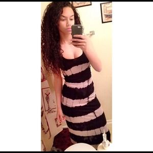 Stripped maxi dress