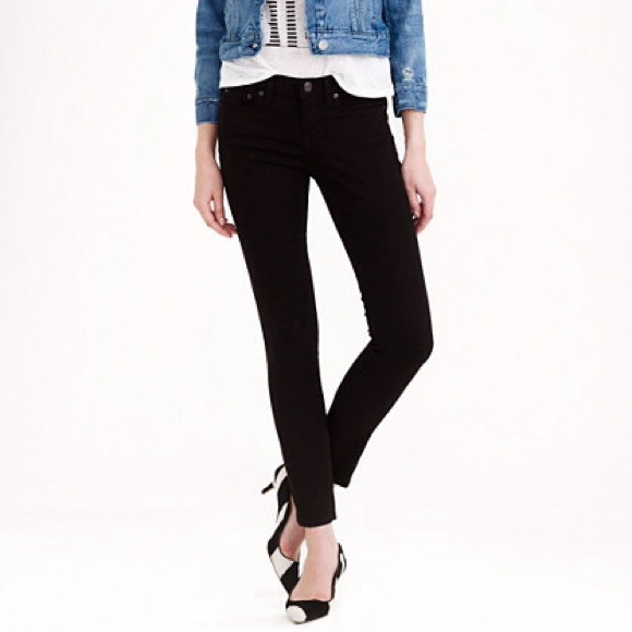 J Crew Toothpick Jean in Black