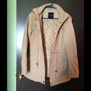 Tan Hooded Jacket