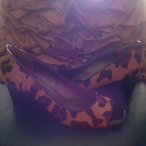 New - Animal Print Wedges for Ladies