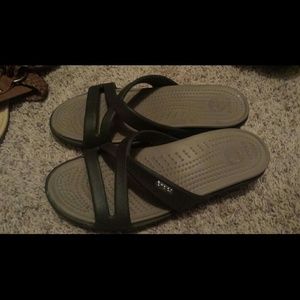 Like new Crocs wedges.