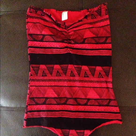 Aztec red bodysuit NEW