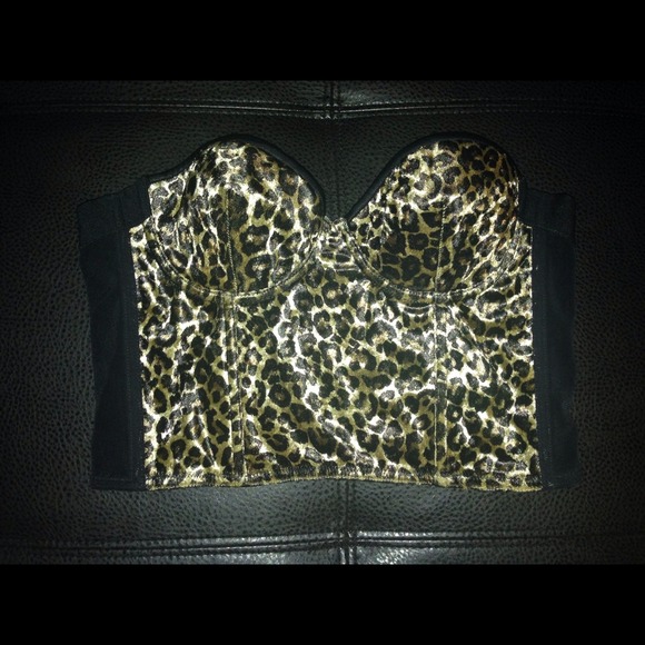 Velvet Leopard bustier