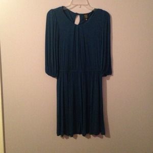 Navy 3/4 Sleeve Dress