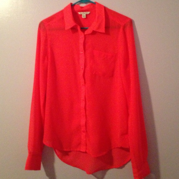 Hot Pink American Eagle Button-up