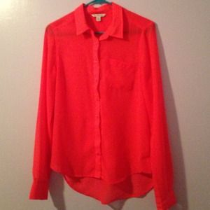 Hot Pink American Eagle Button-up