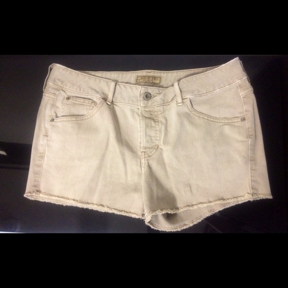 Guess Tan Jean Shorts