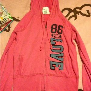Victoria secret PINK zip up hoodie jacket medium