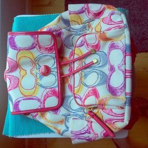 Authentic Coach Scribble Backpack