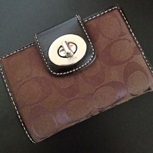 Authentic coach wallet