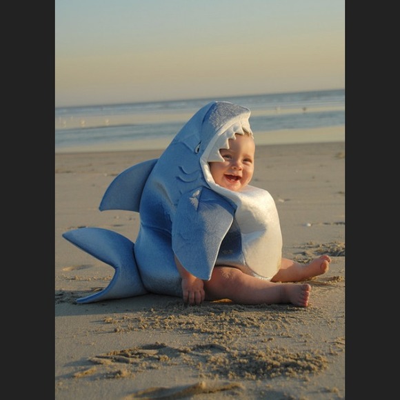 Adorable baby shark costume! Halloween costume!