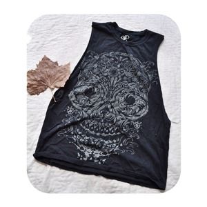 🍂 Sugar Skull Cutoff Tank